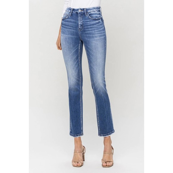 FLYING MONKEY Poised High Rise Slim Straight Leg Jeans - Picture 8 of 9
